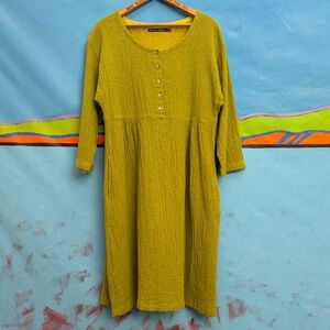 Gudrun Sjoden organic cotton double gauze midi dress, never worn
